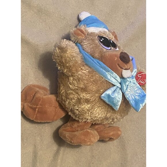 Beaver Plush Sings My Two Front Teeth Song Feet Move 8.5 Inch - Picture 2 of 8
